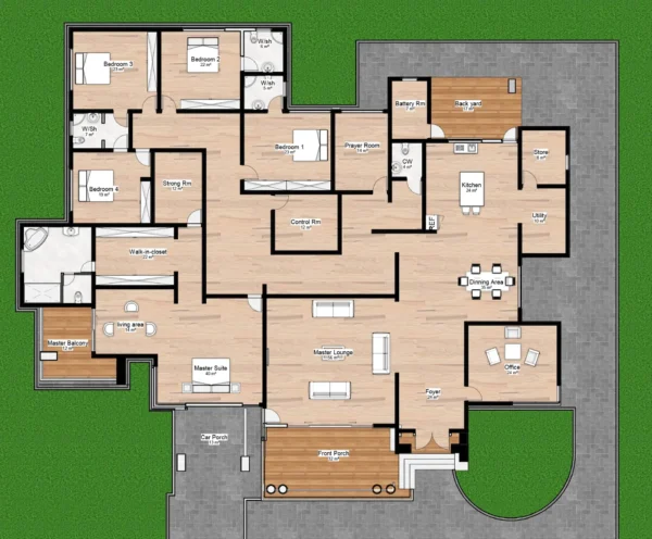 B001-Modern 5 Bedroomed Bungalow - Image 7