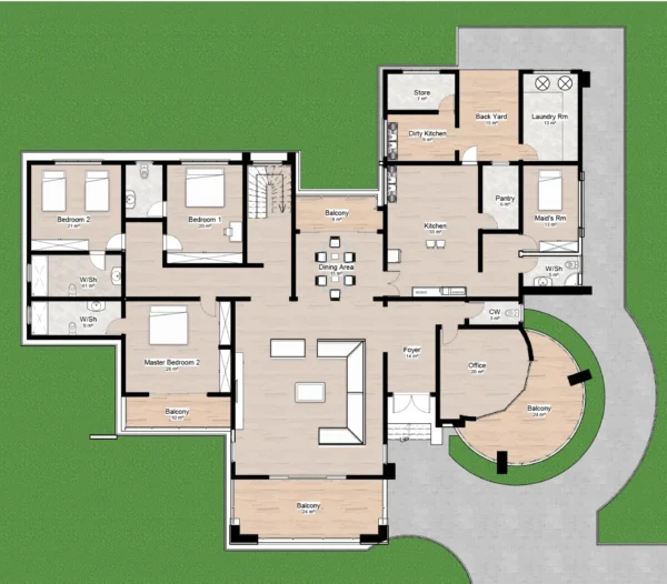 S003-Modern 6 Bedroomed Mansion - Image 6