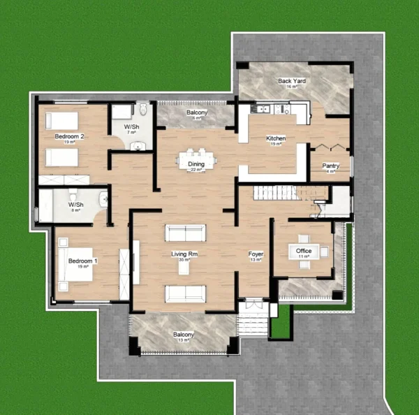 S005- Modern 4 Bedroomed Flat - Image 5