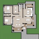 S007-5 Bedroomed Contemporary Flat - Image 4